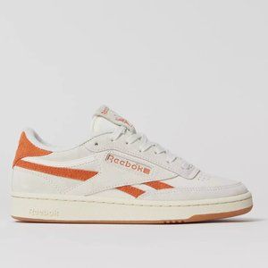 RARE Reebok Women's Club C Revenge Sun Baked Sneakers ORANGE Size 8.5